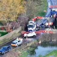 - Truck and Crane Hire UK The Truck & Crane team working in Chichester to re-open an access following floods in February 2026 - 02