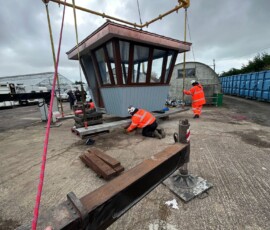 - Truck and Crane Hire UK A team from Southdown Engineers renovate the Littlehampton harbourmaster’s watchtower - 03