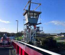 - Truck and Crane Hire UK A team from Southdown Engineers renovate the Littlehampton harbourmaster’s watchtower - 04