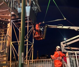 - Truck and Crane Hire UK A team from Southdown Engineers renovate the Littlehampton harbourmaster’s watchtower - 05