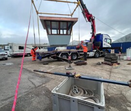 - Truck and Crane Hire UK A team from Southdown Engineers renovate the Littlehampton harbourmaster’s watchtower - 08