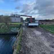 - Truck and Crane Hire UK The Southdown team using a lightweight crane for a customer job on the Fens