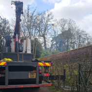 restricted access crane lifting restricted access crane lifting